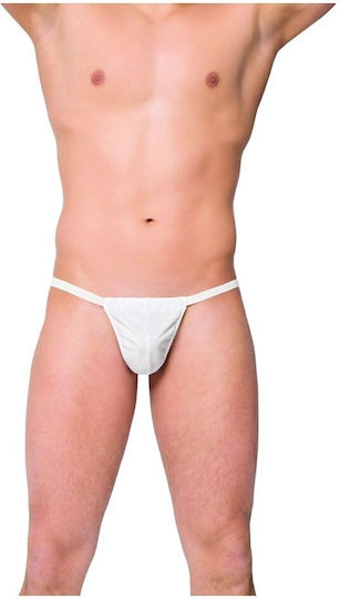 Softline 4506 Men's Shiny Thong White