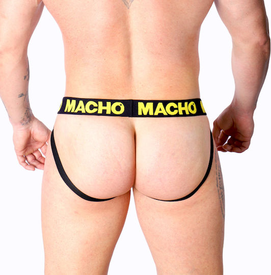 Macho Underwear Herren Jockstrap Gelb