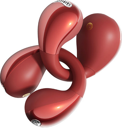 QCY Crossky C30S Open Ear Bluetooth Handsfree Earphones with Sweat Resistance and Charging Case Red
