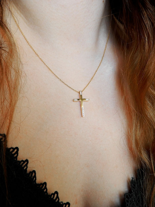 Women's Gold Cross 14K with Chain
