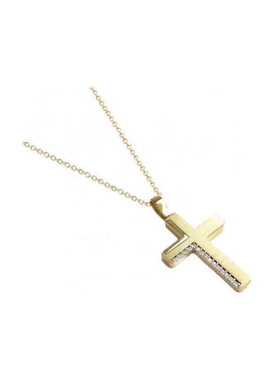 Women's Gold Cross 14K with Chain