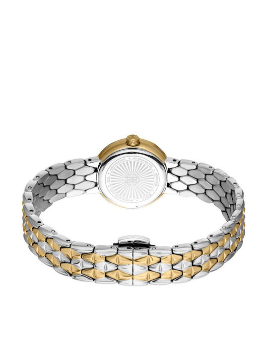 Roberto Cavalli Mini Women's Watch with Gold Metal Bracelet