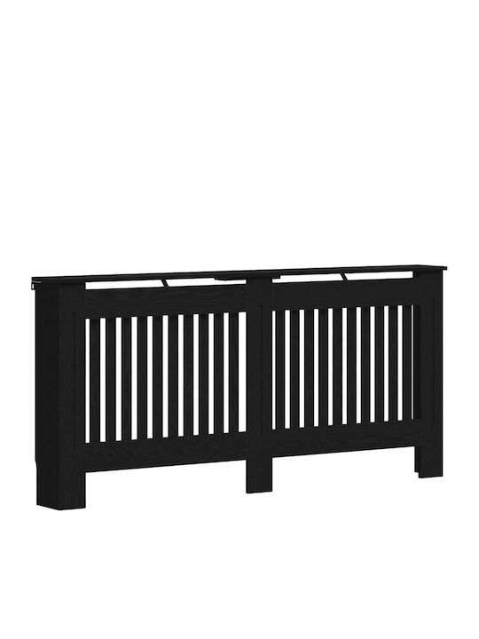 vidaXL Husă Pentru Radiator Din PAL Negru 172x19x81,5cm