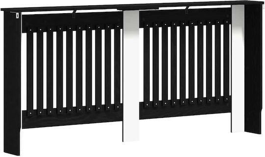 vidaXL Husă Pentru Radiator Din PAL Negru 172x19x81,5cm