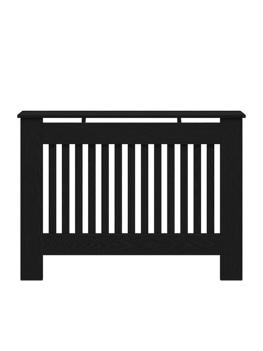 vidaXL Husă Pentru Radiator Din PAL Negru 112x19x81.5cm