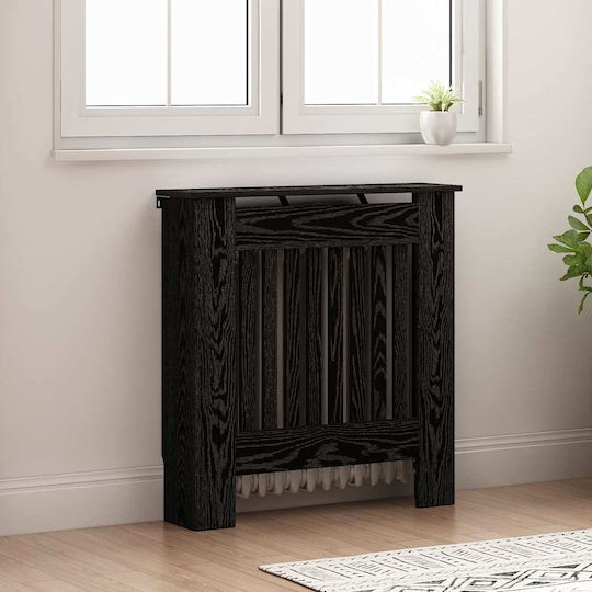 vidaXL vidaXL Radiator Cover from Particleboard Black 78x19x81.5cm