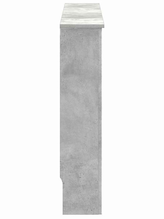vidaXL Heizkörperabdeckung aus Spanplatte Grau 152x19x81.5cm