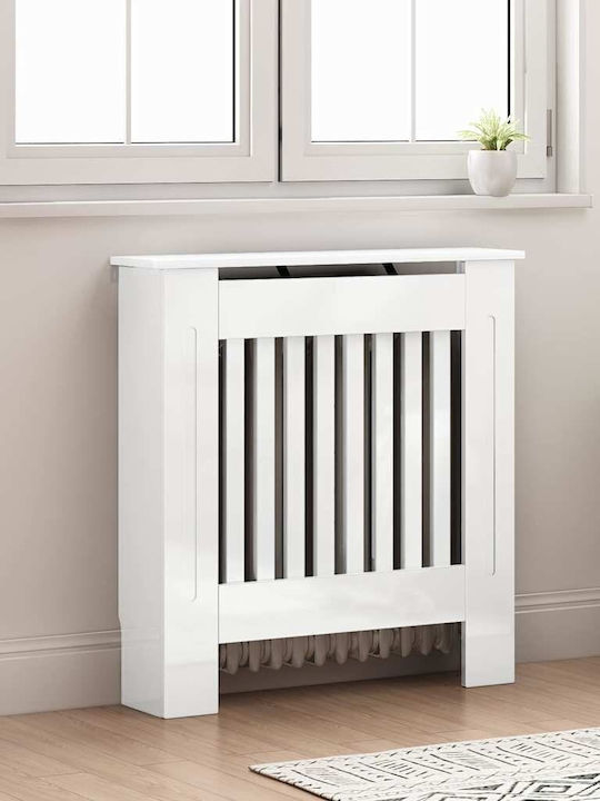 vidaXL Heizkörperabdeckung aus Spanplatte Weiß 78x19x81.5cm
