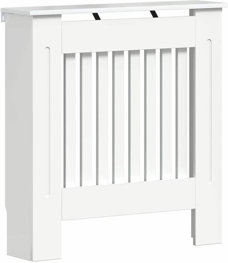 vidaXL White Particleboard Radiator Cover 78x19x81.5cm