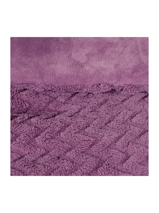 Nima Κουβερτοπάπλωμα Μονό 160x220εκ. Muffle Mauve 730 GSM