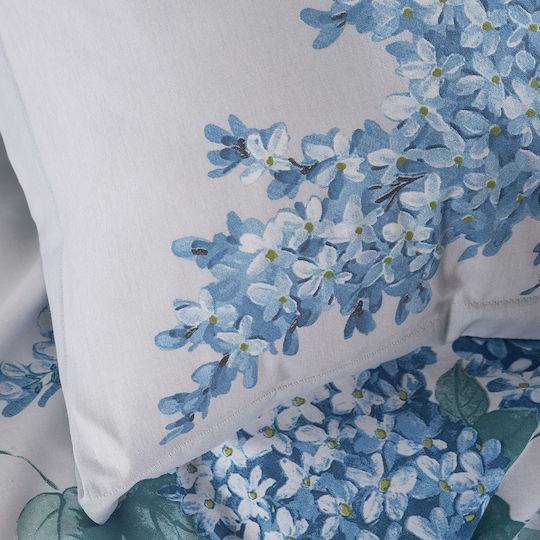 Rythmos Duvet Set Single 160x240cm Eve Blue 2pcs 380 GSMGsm