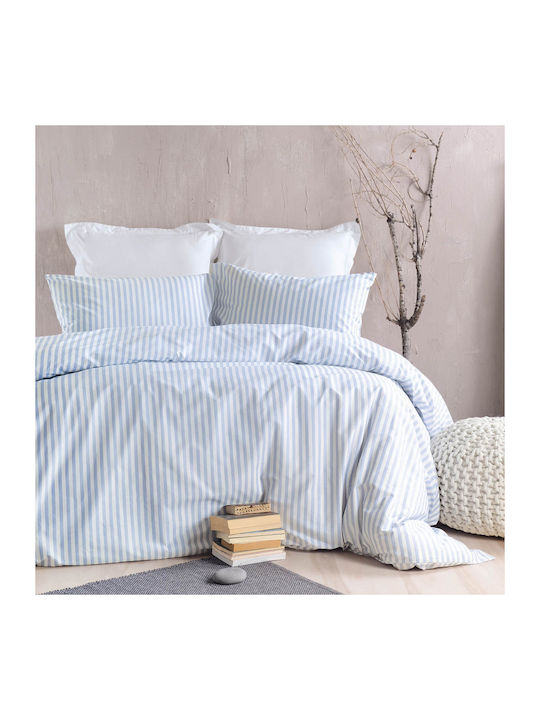 Rythmos Duvet Set Single 160x240cm Diva Eloise Blue 2pcs