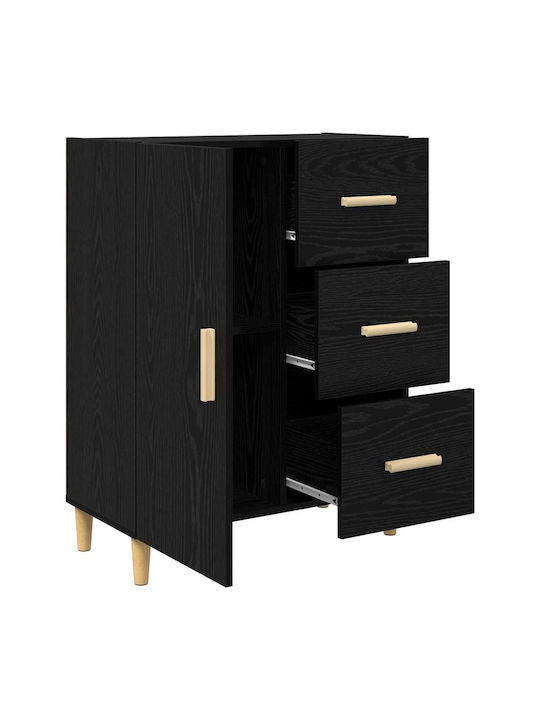 Bufet cu Sertare Black Oak 34x69.5x90cm
