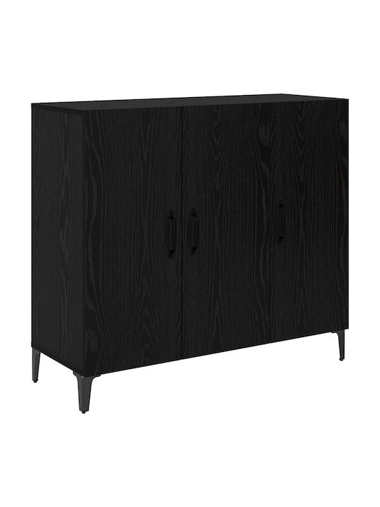 Sideboard Wooden Black Oak 34x90x80cm