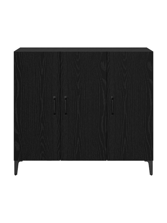 Sideboard Wooden Black Oak 34x90x80cm