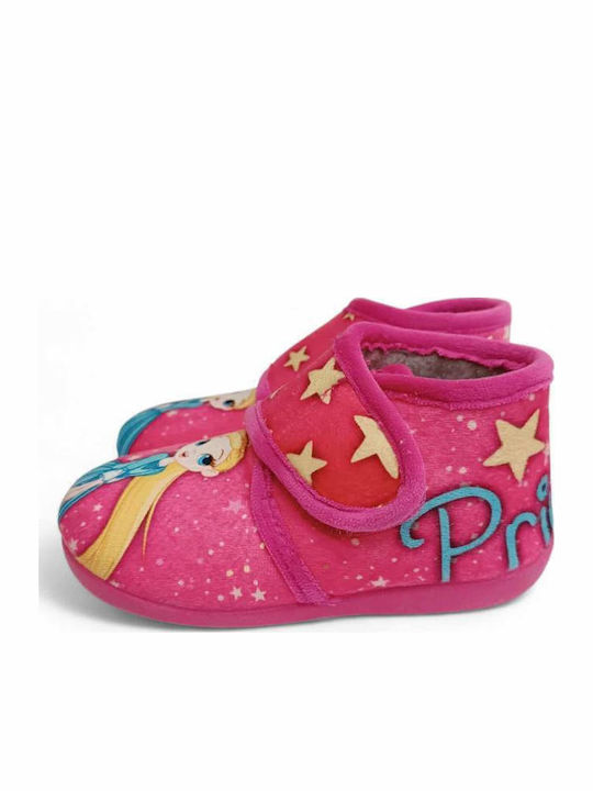 Kids Slippers Boots Fuchsia Princesses