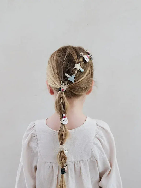 Mimi & Lula Bobby Pin Hair Clips 8 Pieces Santa & Rudolph Mini Clips