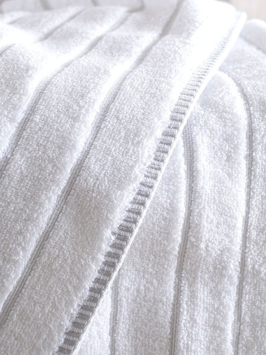 Rythmos Bath Towel Set 3pcs Pyramid White Weight 530gr/m²
