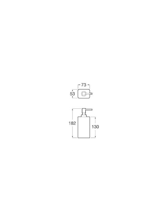 Roca Dispenser Πλαστικό Λευκό 200ml