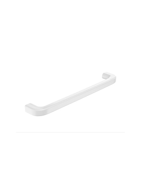 Roca Onda Suport Prosoape De Baie Simplu Montat Pe Perete Cu Șuruburi 60x9,5cm Albă