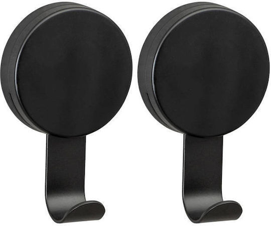 Wenko Pavia Single Wall-Mounted Bathroom Hook ​3.5x6cm Black 24894100