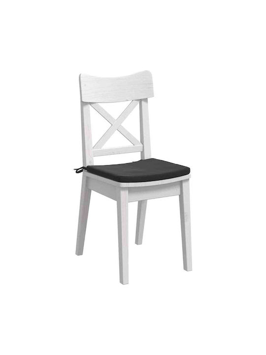vidaXL Perna De Canapea Din Catifea Neagră 40x40cm