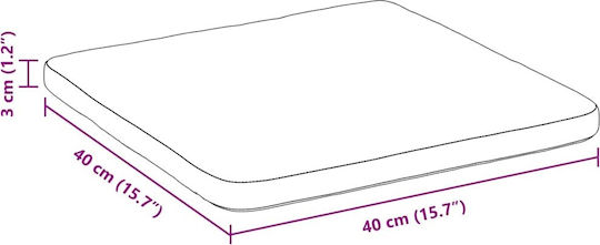 vidaXL Μαξιλάρι Καναπέ από Βελούδο Ροζ 40x40εκ.