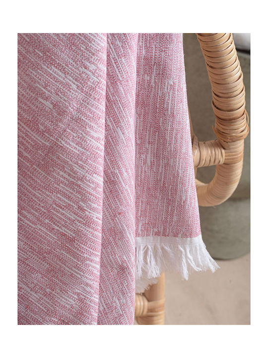 Rythmos Vernier Armchair Throw 2 Sides Jacquard 180x160cm Pink