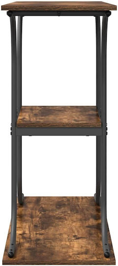 Конзолна маса от Дърво & Метал Опушен дъб Д101xШ35xВ80.5cm