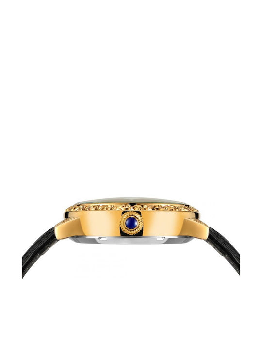 Forsining Herrenuhr 20mm Automatisch mit Schwarz Lederarmband