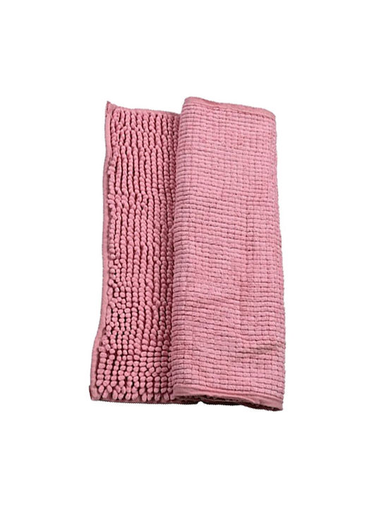 Sidirela Non-Slip Bath Mat Microfiber Ε-2267 Pink 50x80cm
