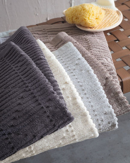 Rythmos Bath Mat Cotton Jessica 120-198-005 Ecru 50x70cm