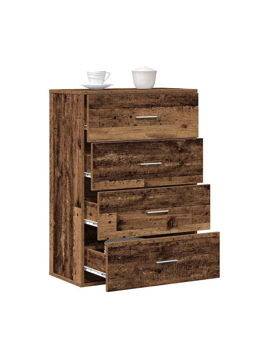 Comoda pentru Dormitor cu 4 sertare Coffee 60x31x84buc