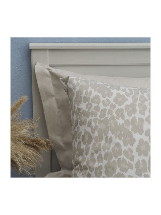 Charalambidis Textiles Duvet Cover Single 160x240 Leopard Ecru