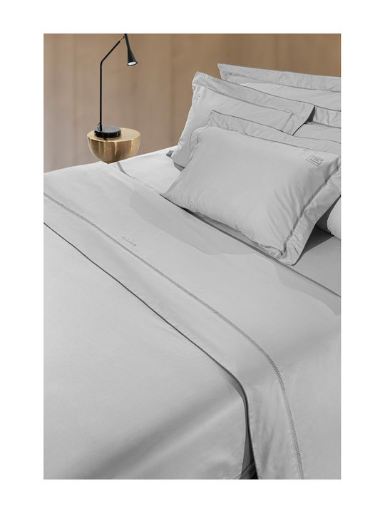 Guy Laroche Duvet Cover Set Cotton Queen with 2 Pillowcases 250x240 Elite Silver/anthracite