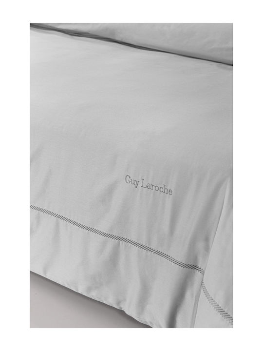 Guy Laroche Duvet Cover Set Cotton Queen with 2 Pillowcases 250x240 Elite Silver/anthracite