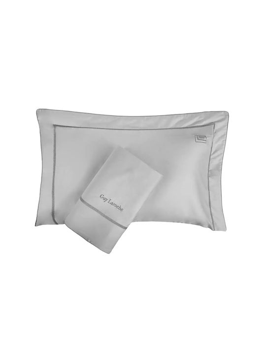 Guy Laroche Duvet Cover Set Cotton Queen with 2 Pillowcases 250x240 Elite Silver/anthracite