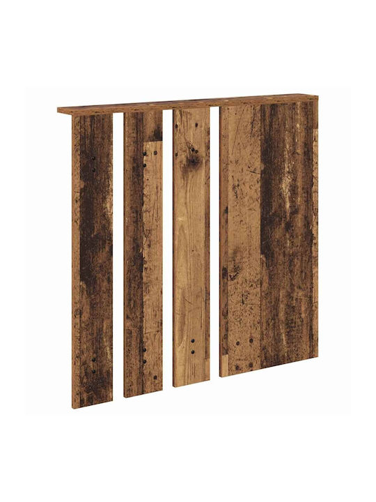 Eingangsmöbel mit Spiegel & Garderobe Παλαιό Ξύλο 84x10x80cm