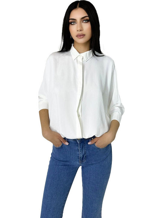 Women's Long Sleeve Shirt White