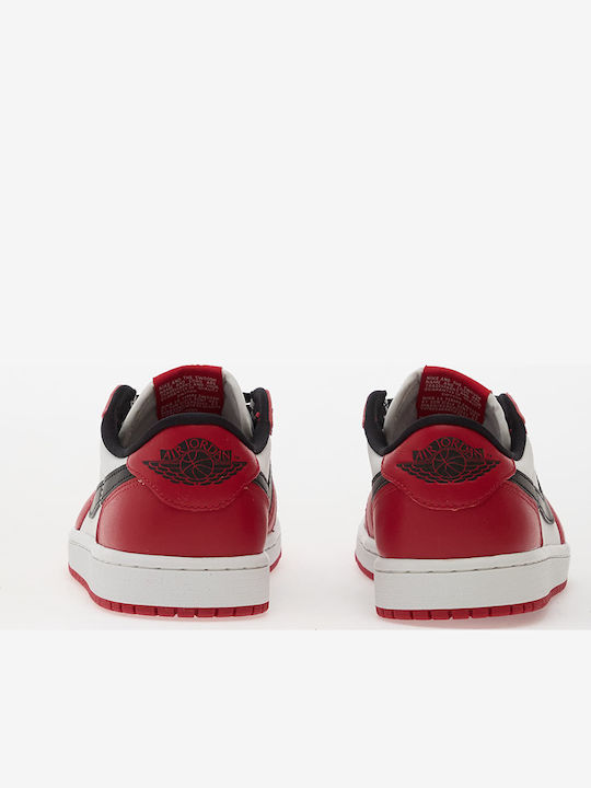 Air  1 Retro Low Og Herren Sneakers Varsity Red / Black-summit White