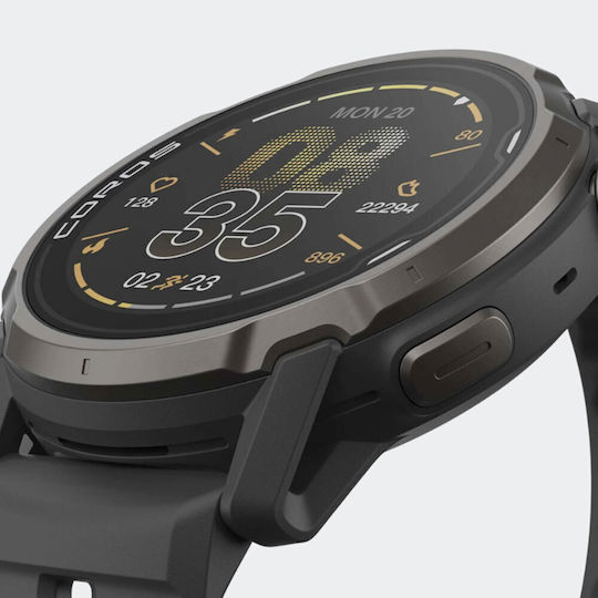 Coros Apex 4 Titan 46mm Rezistent la apă Smartwatch (Negru)