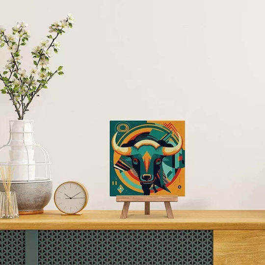 Ταύρος-κιτ Σετ Ζωγραφικής Ξύλινο 20x20cm