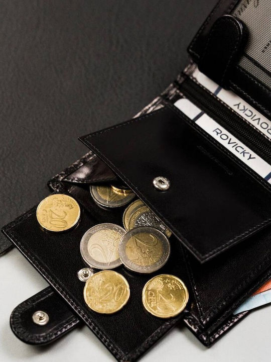 Δερμάτινο Ανδρικό Πορτοφόλι με RFID Μαύρο