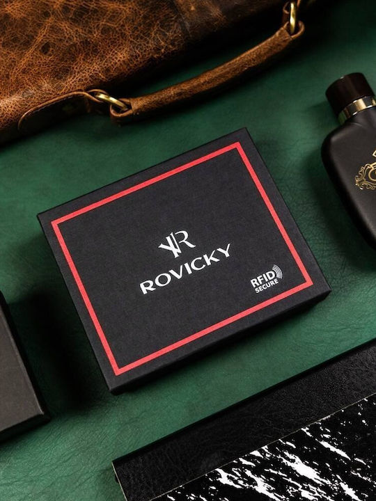 Leather Men's Wallet with RFID Black