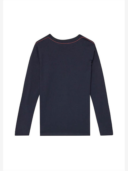 Kids' Shirt Long Sleeve Dark Blue