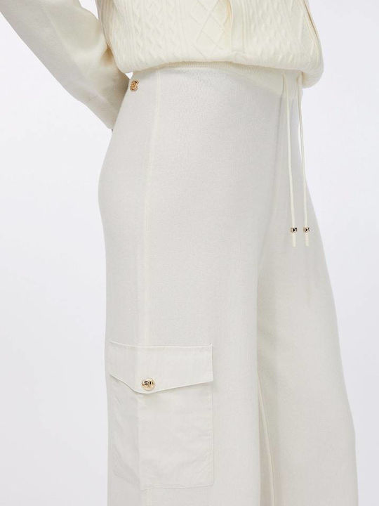 Sweatpants Flared White
