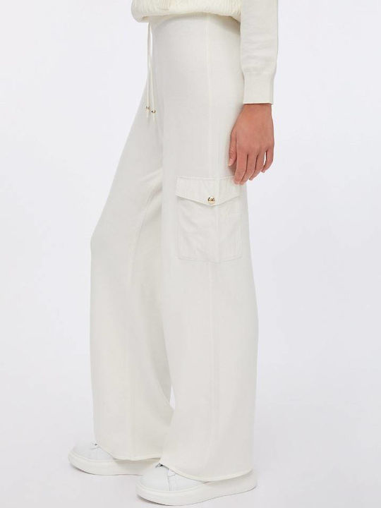 Sweatpants Flared White