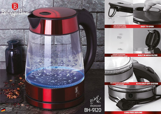 Berlinger Haus Kettle 1.7lt 2200W Red