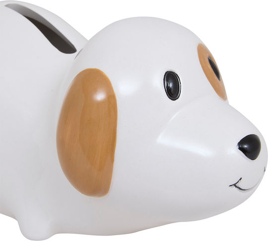 Atmosphera Children's Money Box Ceramic White 15x8x7cm