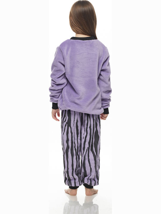 Galaxy Pijama pentru copii De iarnă Fleece Lilac